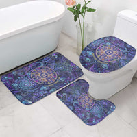 Universal Connection Zodiac Bathroom Set Cosmic Eye and Sacred Om Vibration