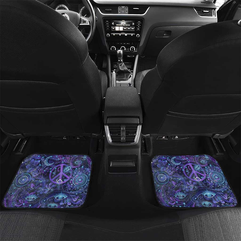 Universal Connection Zodiac Car Mats Cosmic Eye and Sacred Om Vibration