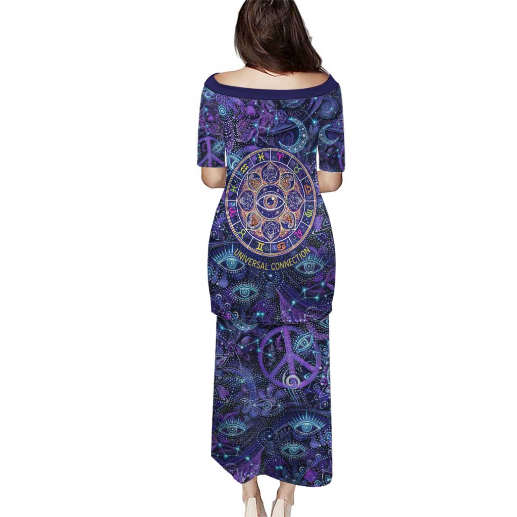 Universal Connection Zodiac Puletasi Cosmic Eye and Sacred Om Vibration