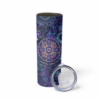 Universal Connection Zodiac Skinny Tumbler Cosmic Eye and Sacred Om Vibration