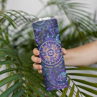 Universal Connection Zodiac Skinny Tumbler Cosmic Eye and Sacred Om Vibration
