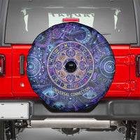 Universal Connection Zodiac Spare Tire Cover Cosmic Eye and Sacred Om Vibration