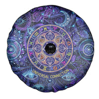 Universal Connection Zodiac Spare Tire Cover Cosmic Eye and Sacred Om Vibration