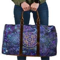 Universal Connection Zodiac Travel Bag Cosmic Eye and Sacred Om Vibration