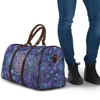 Universal Connection Zodiac Travel Bag Cosmic Eye and Sacred Om Vibration