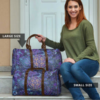 Universal Connection Zodiac Travel Bag Cosmic Eye and Sacred Om Vibration