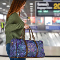 Universal Connection Zodiac Travel Bag Cosmic Eye and Sacred Om Vibration