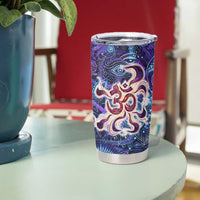 Universal Connection Zodiac Tumbler Cup Cosmic Eye and Sacred Om Vibration