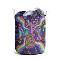 Trippy Guitar Laundry Basket Festival Soul Psychedelic Music Vibes Since 1969
