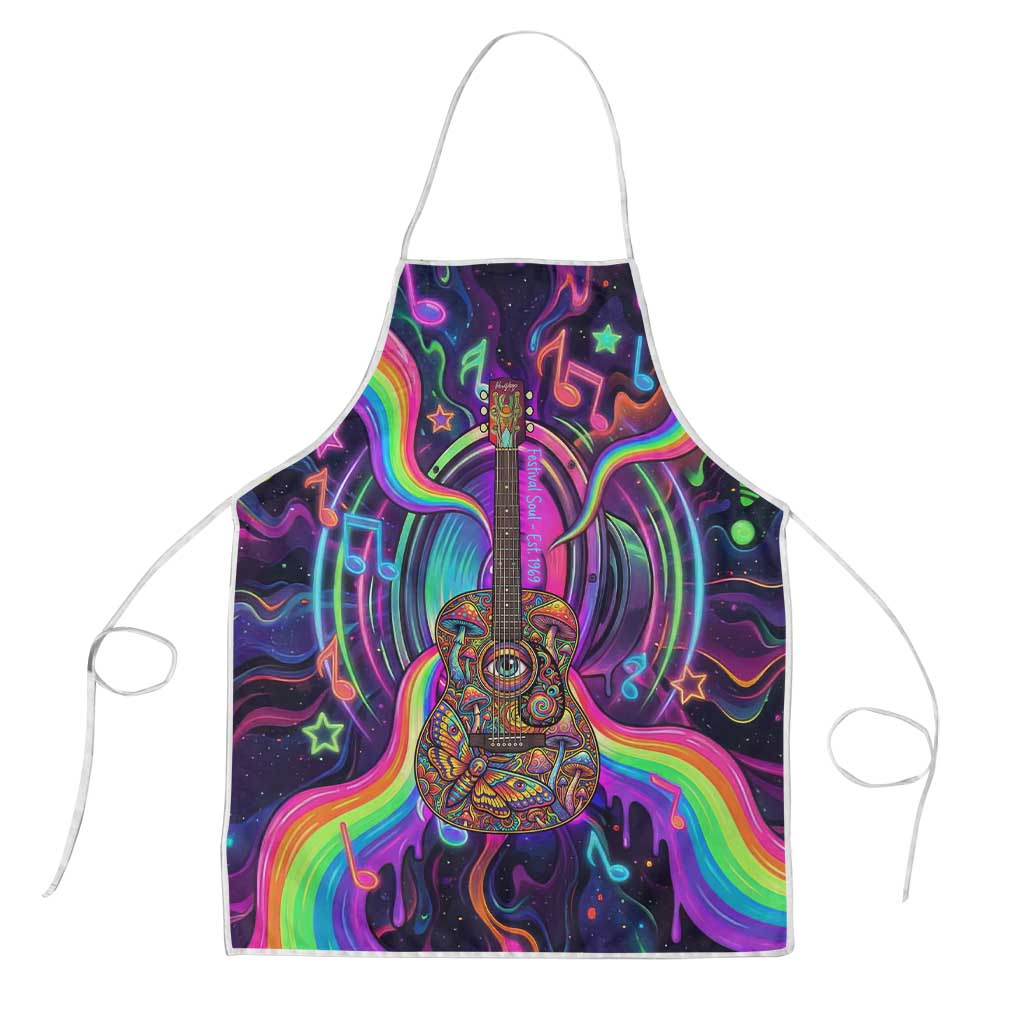 Trippy Guitar Apron Festival Soul Psychedelic Music Vibes Since 1969