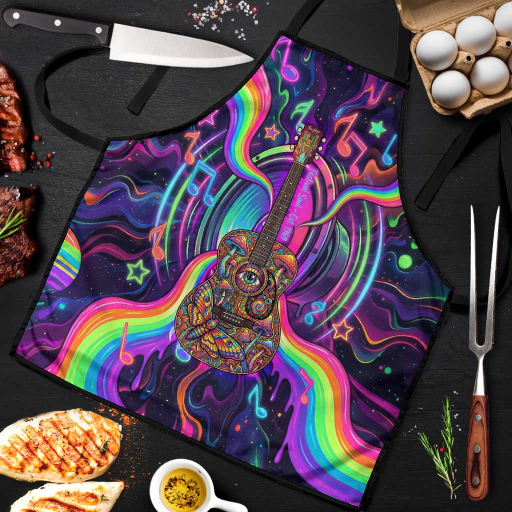 Trippy Guitar Apron Festival Soul Psychedelic Music Vibes Since 1969