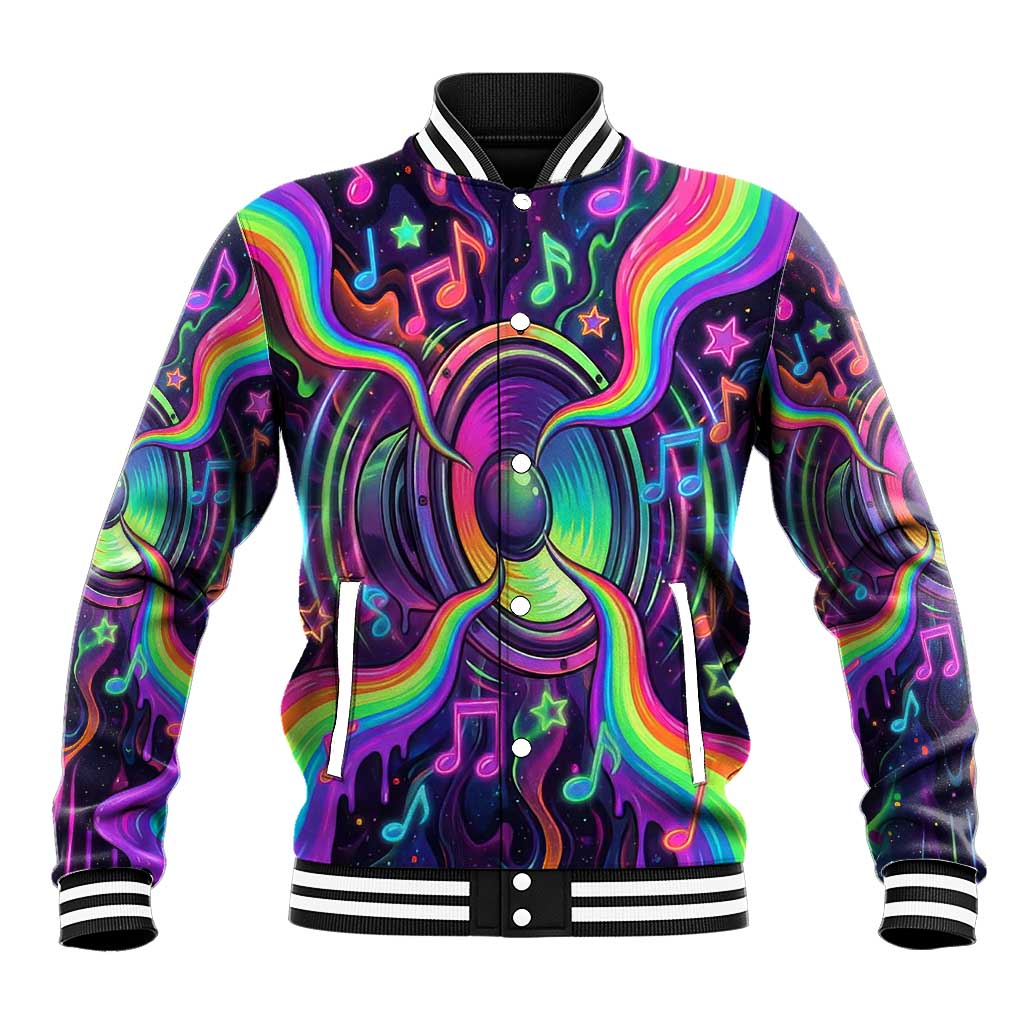 Trippy Guitar Baseball Jacket Festival Soul Psychedelic Music Vibes Since 1969