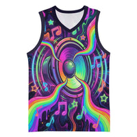 Trippy Guitar Basketball Jersey Festival Soul Psychedelic Music Vibes Since 1969