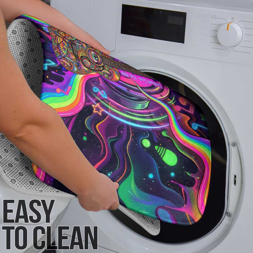 Trippy Guitar Bathroom Set Festival Soul Psychedelic Music Vibes Since 1969