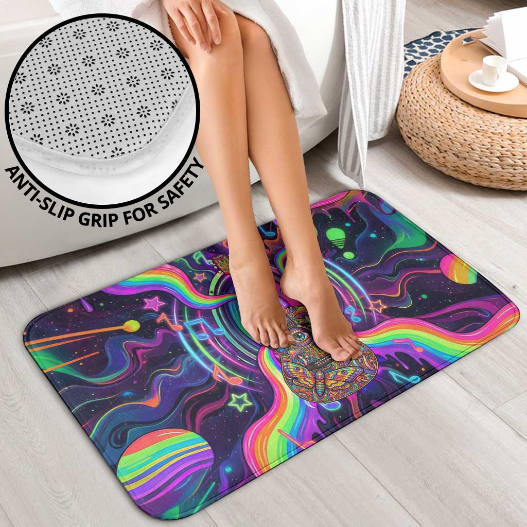 Trippy Guitar Bathroom Set Festival Soul Psychedelic Music Vibes Since 1969