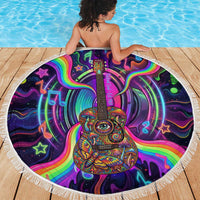 Trippy Guitar Beach Blanket Festival Soul Psychedelic Music Vibes Since 1969