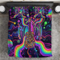Trippy Guitar Bedding Set Festival Soul Psychedelic Music Vibes Since 1969