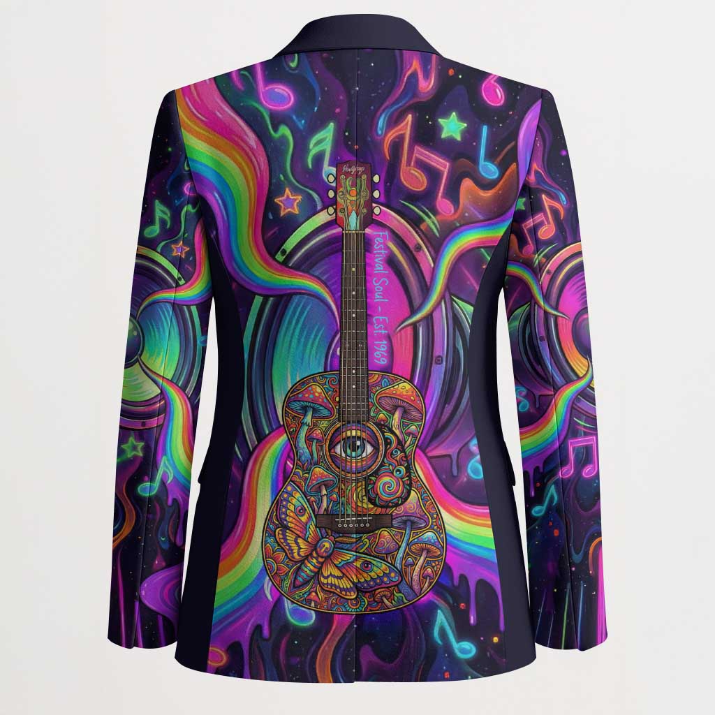Trippy Guitar Blazer Festival Soul Psychedelic Music Vibes Since 1969