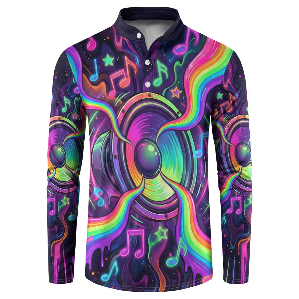 Trippy Guitar Button Sweatshirt Festival Soul Psychedelic Music Vibes Since 1969
