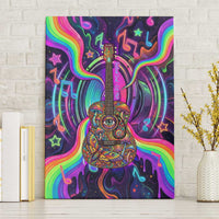 Trippy Guitar Canvas Wall Art Festival Soul Psychedelic Music Vibes Since 1969