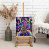 Trippy Guitar Canvas Wall Art Festival Soul Psychedelic Music Vibes Since 1969