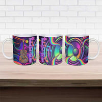 Trippy Guitar Ceramic Mug Festival Soul Psychedelic Music Vibes Since 1969