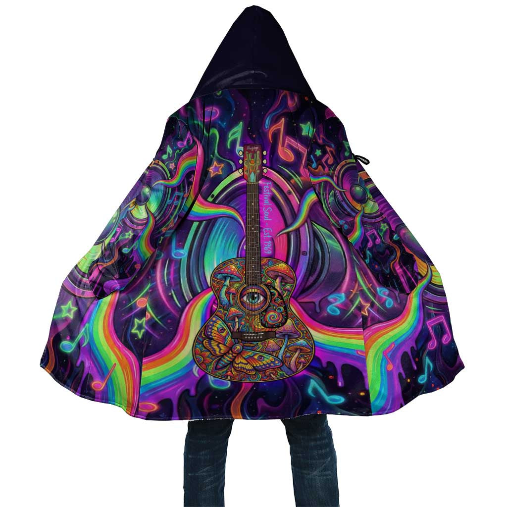Trippy Guitar Cloak Festival Soul Psychedelic Music Vibes Since 1969