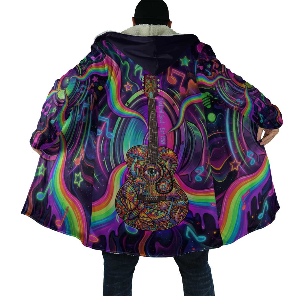 Trippy Guitar Cloak Festival Soul Psychedelic Music Vibes Since 1969