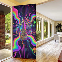 Trippy Guitar Door Cover Festival Soul Psychedelic Music Vibes Since 1969
