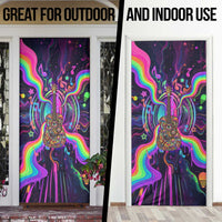 Trippy Guitar Door Cover Festival Soul Psychedelic Music Vibes Since 1969