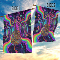 Trippy Guitar Garden Flag Festival Soul Psychedelic Music Vibes Since 1969