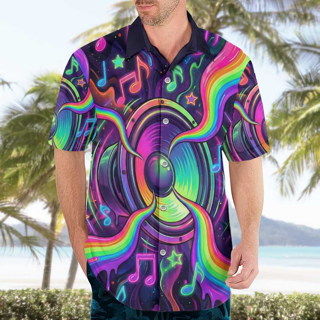 Trippy Guitar Hawaiian Shirt Festival Soul Psychedelic Music Vibes Since 1969