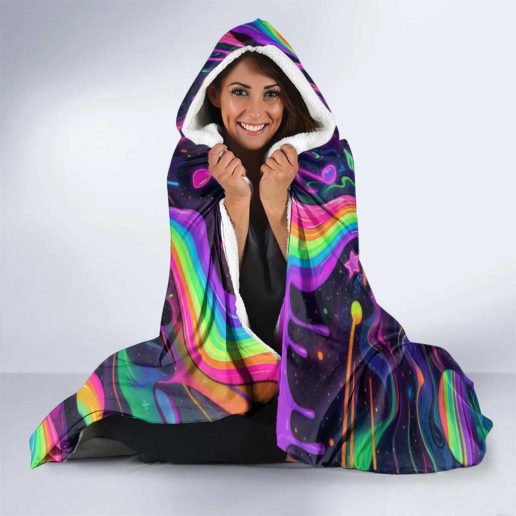 Trippy Guitar Hooded Blanket Festival Soul Psychedelic Music Vibes Since 1969