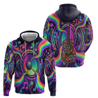 Trippy Guitar Hoodie Festival Soul Psychedelic Music Vibes Since 1969