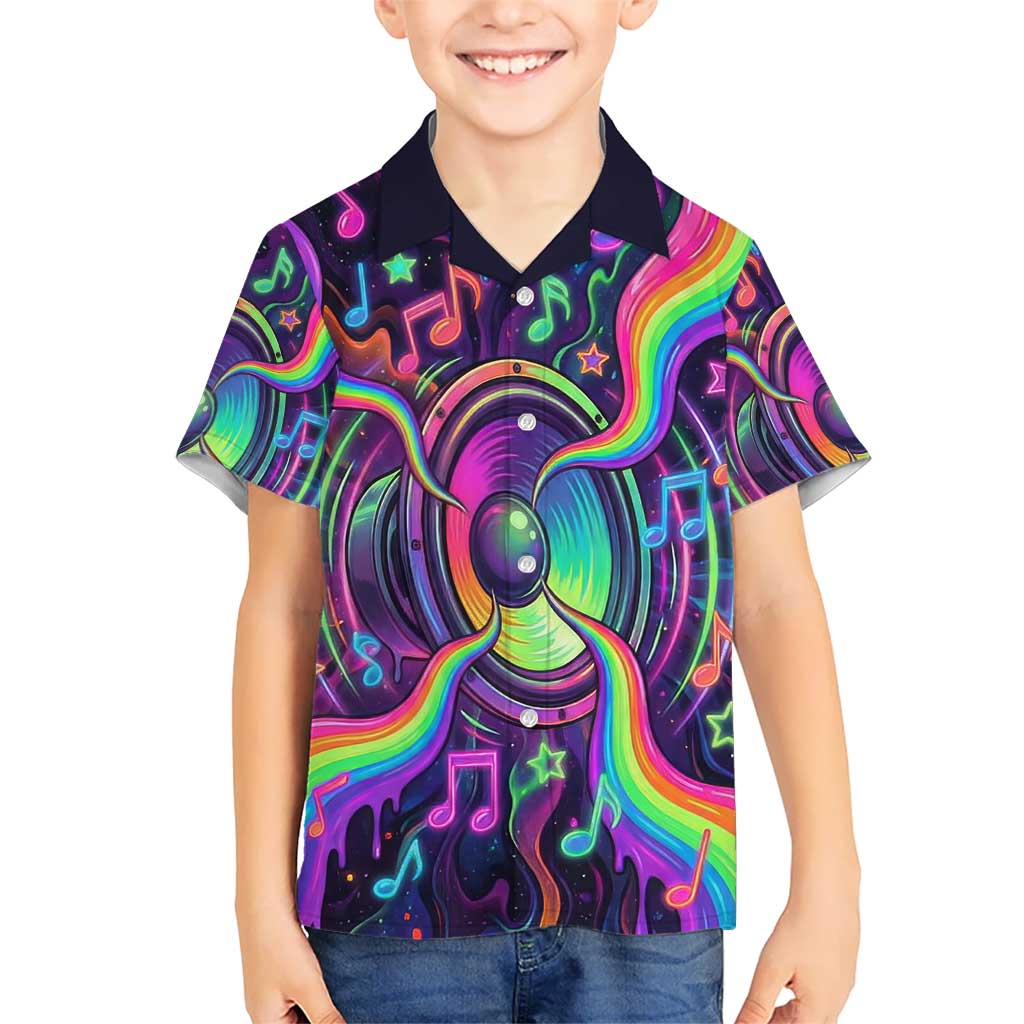 Trippy Guitar Kid Hawaiian Shirt Festival Soul Psychedelic Music Vibes Since 1969