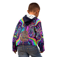 Trippy Guitar Kid Hoodie Festival Soul Psychedelic Music Vibes Since 1969
