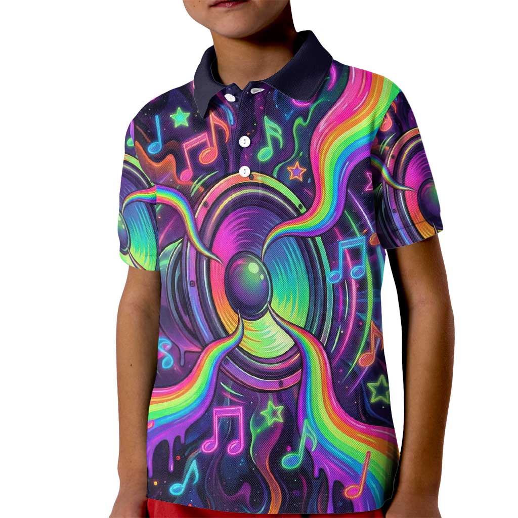 Trippy Guitar Kid Polo Shirt Festival Soul Psychedelic Music Vibes Since 1969
