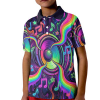 Trippy Guitar Kid Polo Shirt Festival Soul Psychedelic Music Vibes Since 1969