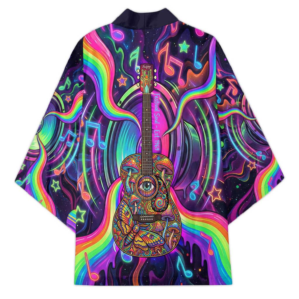 Trippy Guitar Kimono Festival Soul Psychedelic Music Vibes Since 1969