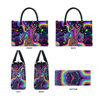 Trippy Guitar Leather Bag Festival Soul Psychedelic Music Vibes Since 1969