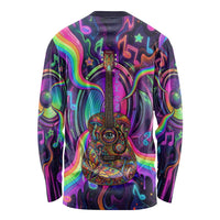 Trippy Guitar Long Sleeve Shirt Festival Soul Psychedelic Music Vibes Since 1969
