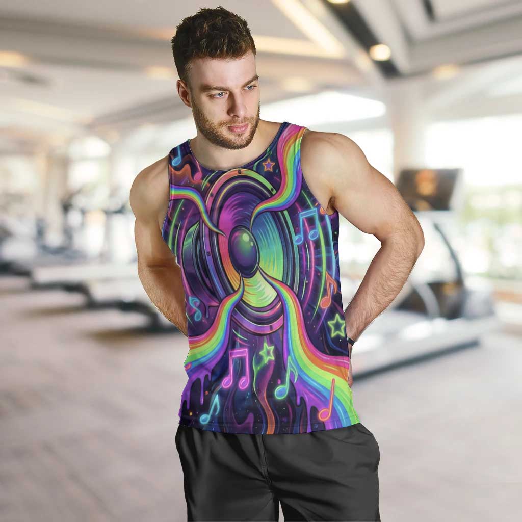 Trippy Guitar Men Tank Top Festival Soul Psychedelic Music Vibes Since 1969