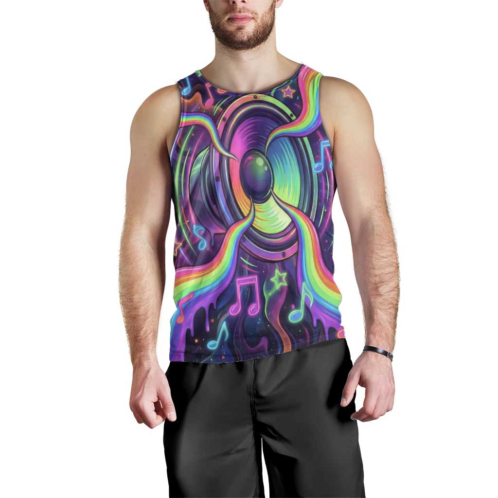 Trippy Guitar Men Tank Top Festival Soul Psychedelic Music Vibes Since 1969