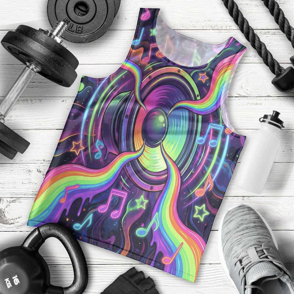 Trippy Guitar Men Tank Top Festival Soul Psychedelic Music Vibes Since 1969