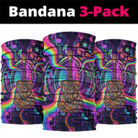 Trippy Guitar Neck Gaiter Festival Soul Psychedelic Music Vibes Since 1969