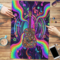 Trippy Guitar Puzzle Festival Soul Psychedelic Music Vibes Since 1969
