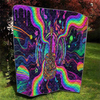 Trippy Guitar Quilt Festival Soul Psychedelic Music Vibes Since 1969