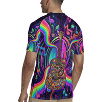 Trippy Guitar Rugby Jersey Festival Soul Psychedelic Music Vibes Since 1969