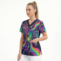 Trippy Guitar Scrub Top Festival Soul Psychedelic Music Vibes Since 1969