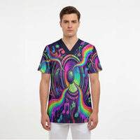Trippy Guitar Scrub Top Festival Soul Psychedelic Music Vibes Since 1969
